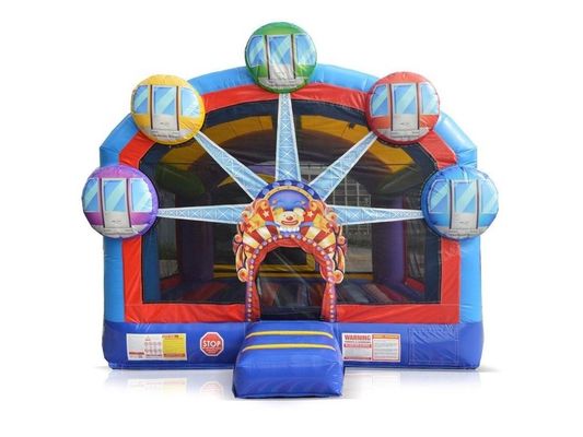 Jardín de juegos al aire libre portátil para niños Rueda de la fortuna divertida Castillo inflable Casa de salto