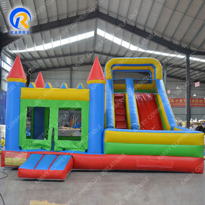Tamaño personalizado Deslizador húmedo seco Combo Inflables Moonwalk Salto Castillo