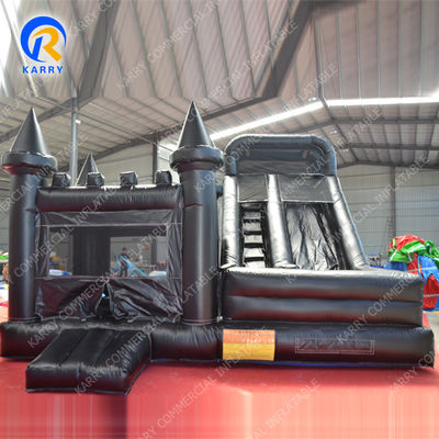 Tamaño personalizado Deslizador húmedo seco Combo Inflables Moonwalk Salto Castillo