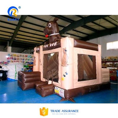 Comerciante Inflable Castillo Rebotador con tobogán acuático Adultos de exterior Inflable Slide Seco