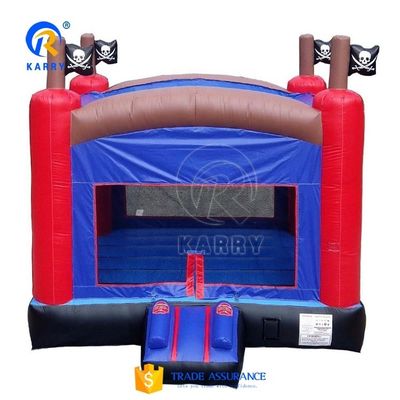 Unisex ambiental Pirata castillo de salto con trampolín inflable y juegos al aire libre
