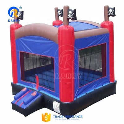 Unisex ambiental Pirata castillo de salto con trampolín inflable y juegos al aire libre