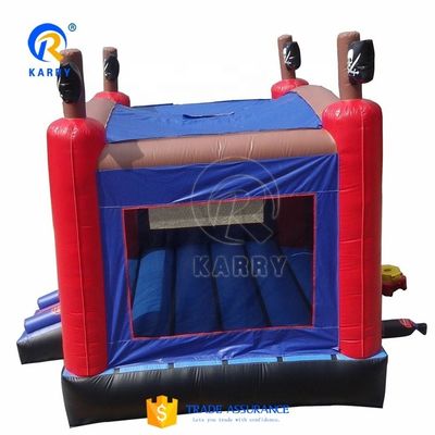 Unisex ambiental Pirata castillo de salto con trampolín inflable y juegos al aire libre