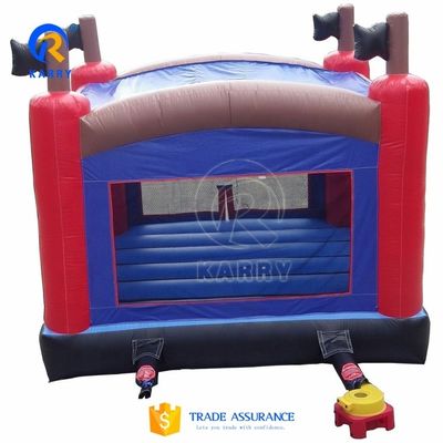 Unisex ambiental Pirata castillo de salto con trampolín inflable y juegos al aire libre