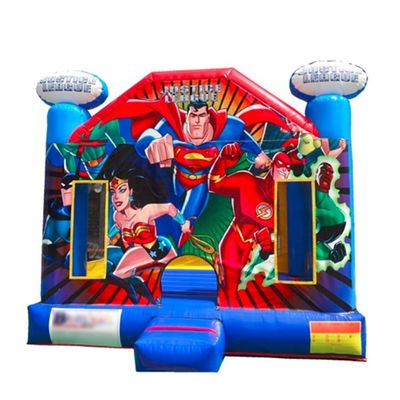 Servicio profesional de OEM Inflatable Liga de la Justicia Castillo Rebornado desde hace 14 años