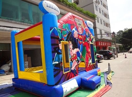 Servicio profesional de OEM Inflatable Liga de la Justicia Castillo Rebornado desde hace 14 años