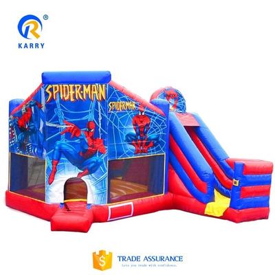 Eventos dibujos animados Spider Bouncy House Star Inflatable Jumping Castle para adultos y niños