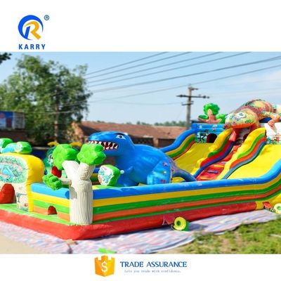 Slide de agua inflable portátil saltar divertida ciudad soplar hasta el salpicador con doble deslizamiento ancho