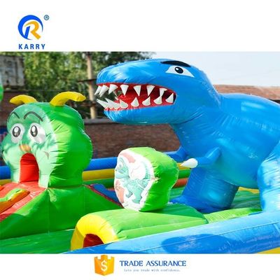 Slide de agua inflable portátil saltar divertida ciudad soplar hasta el salpicador con doble deslizamiento ancho