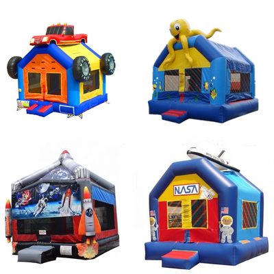 Casa de salto inflable de 65 kg con tobogán y diseño de salto aéreo 3D de Spiderman