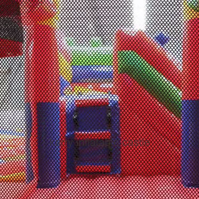 Combo de castillo saltante comercial con bloques de construcción de PVC inflables y tobogán