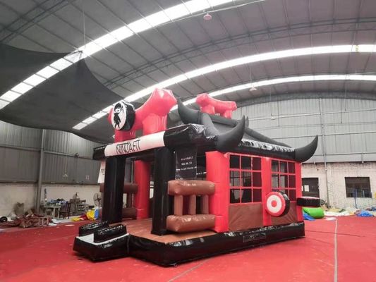 Castillo de Trampolín Inflables de Budokan Material de PVC Juego de salto Castillo de salto 6*5*4,2m
