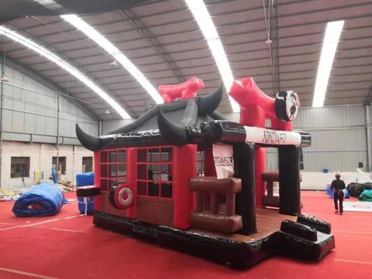Castillo de Trampolín Inflables de Budokan Material de PVC Juego de salto Castillo de salto 6*5*4,2m