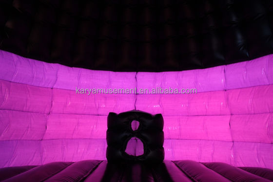 Dom Música Disco Inflable Castillo Rebordante para Fiestas Rango de Edad 14 Años Más