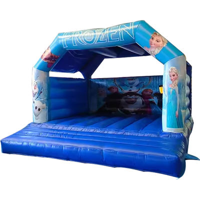 Blower con Blower Popular Trampolín congelado Inflable Casa de rebote azul Castillo