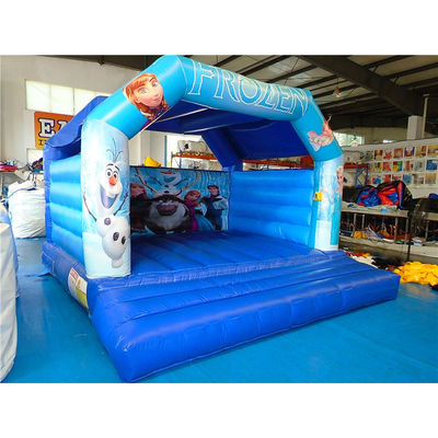 Blower con Blower Popular Trampolín congelado Inflable Casa de rebote azul Castillo