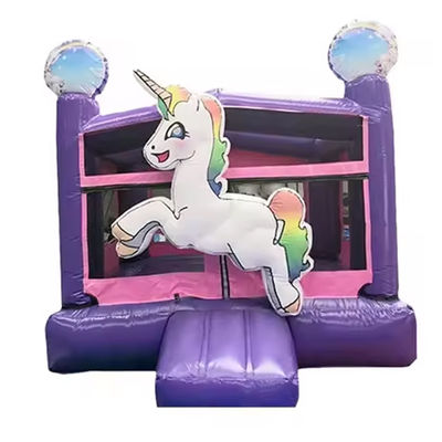 EN71/EN14960 Certificado Castillo de salto inflable de unicornio para aventuras de salto de niños