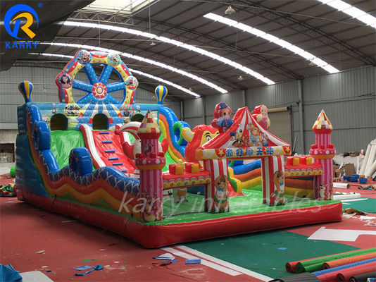EN71/CE Certificado de diseño y kit de reparación del soplador de gran ciudad de diversión inflable para parques