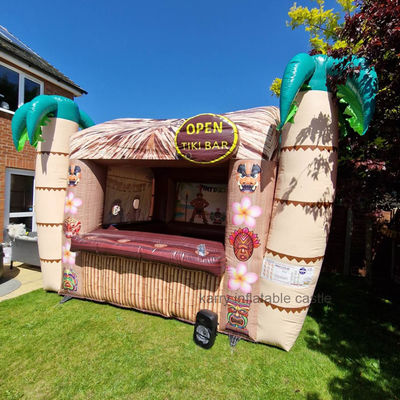 Unisex Inflatable Bar Juguete TIKI Bar Grande Castillo Rebobinado para niños para saltar y jugar juegos