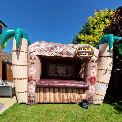 Unisex Inflatable Bar Juguete TIKI Bar Grande Castillo Rebobinado para niños para saltar y jugar juegos