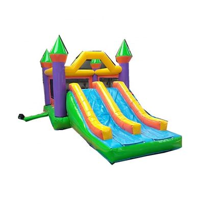 Casa de salto inflable unisex con doble deslizamiento Castillo de salto con material de PVC