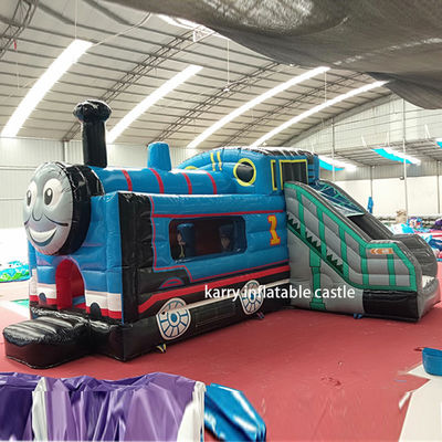 Como en la imagen Thomas Little Train Castillo de salto con tobogán Castillo inflable con tobogán