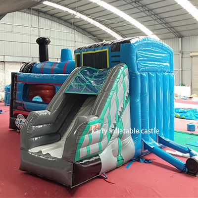 Como en la imagen Thomas Little Train Castillo de salto con tobogán Castillo inflable con tobogán
