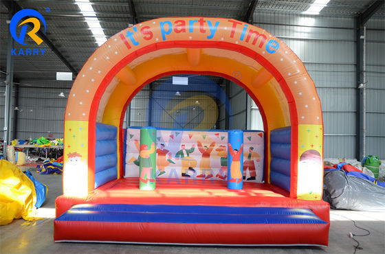 Juego de castillo inflable Gran boca mono mundo de animales feliz tema casa de salto con tobogán