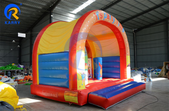 Juego de castillo inflable Gran boca mono mundo de animales feliz tema casa de salto con tobogán