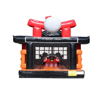 Parque de diversiones popular Castillo inflable Karate Ninja Guerrero Guardabosques Castillo de salto