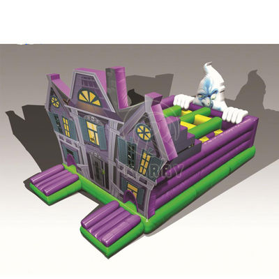 PORTABLE Más popular Casa embrujada de Halloween Obstáculo inflable Castillo de salvadores