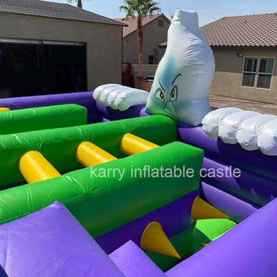 PORTABLE Más popular Casa embrujada de Halloween Obstáculo inflable Castillo de salvadores