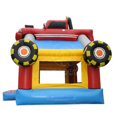 Obtener el mejor 3D Rojo de carreras inflable salto castillo para niños en el parque de atracciones