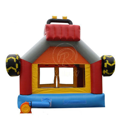 Obtener el mejor 3D Rojo de carreras inflable salto castillo para niños en el parque de atracciones