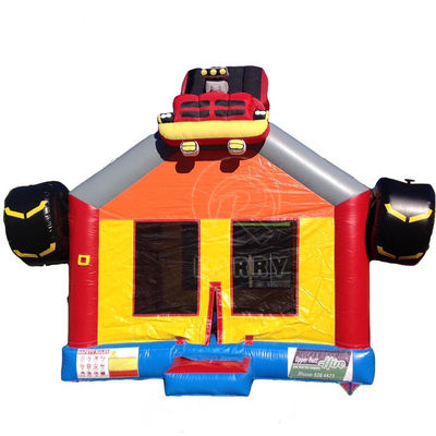 Obtener el mejor 3D Rojo de carreras inflable salto castillo para niños en el parque de atracciones