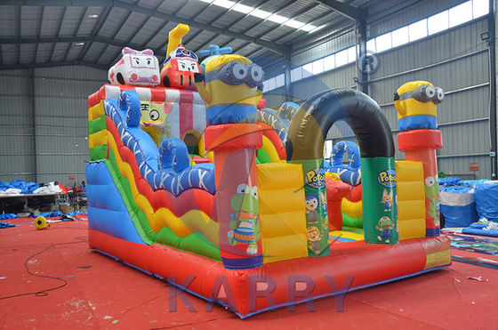 El tema de Peter Pan castillo de salto deslizante combo saltadores inflables divertidos con lonas de PVC