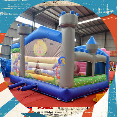 Portable Castillo de los Niños Casa de juegos con unicornio y puente del arcoíris Castillo de salto alquiler