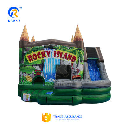 Popular Casa de rebote inflable con deslizamiento y características de deslizamiento de agua PORTABLE OEM. ODM