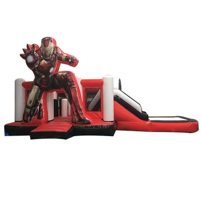 KR-BH610 Superhéroe 3D Spiderman Niños Bloqueador Inflable Castillo de Salto