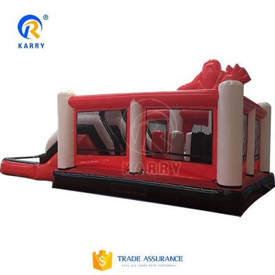 KR-BH610 Superhéroe 3D Spiderman Niños Bloqueador Inflable Castillo de Salto
