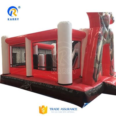 KR-BH610 Superhéroe 3D Spiderman Niños Bloqueador Inflable Castillo de Salto