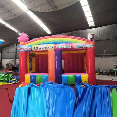La fiesta es imprescindible alquiler comercial para niños estand de concesión con castillo inflable