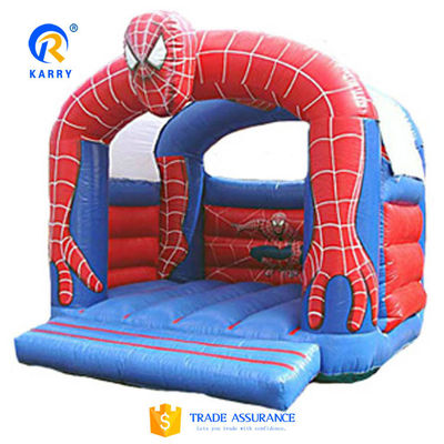 PVC de color personalizado Spider-Man castillo de salto para niños de exterior inflables juegos deportivos