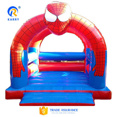 PVC de color personalizado Spider-Man castillo de salto para niños de exterior inflables juegos deportivos