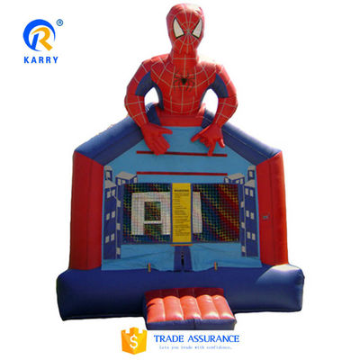 PVC de color personalizado Spider-Man castillo de salto para niños de exterior inflables juegos deportivos