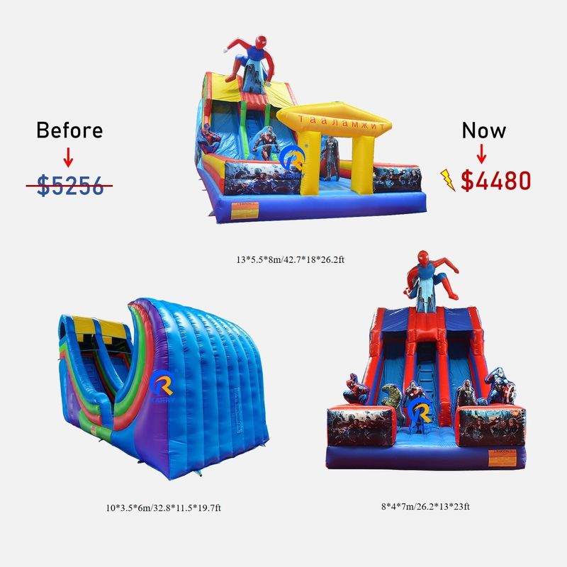 Spiderman toboganes inflables para niños La adición perfecta a su inventario de alquiler de la fiesta