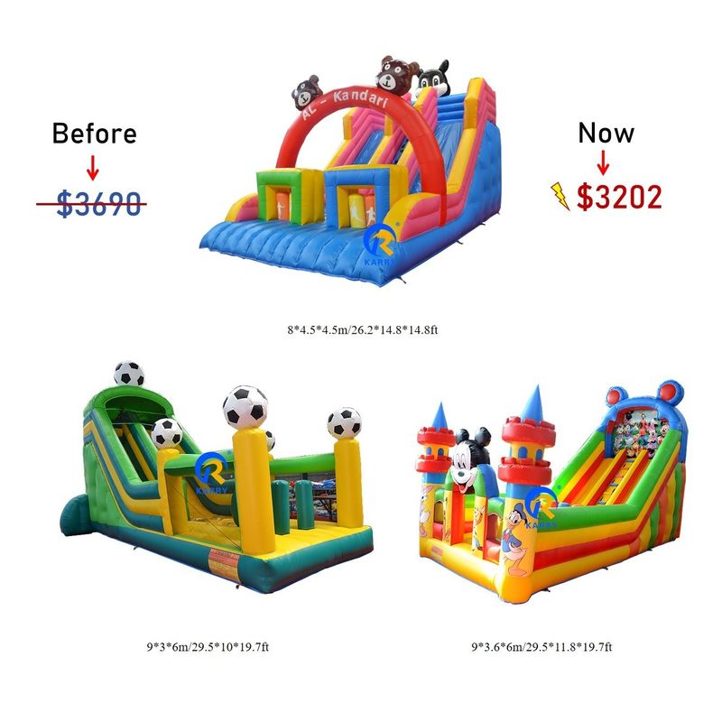 Slides inflables Combo Casa de rebote para niños Entretenimiento al aire libre alquiler de fiestas