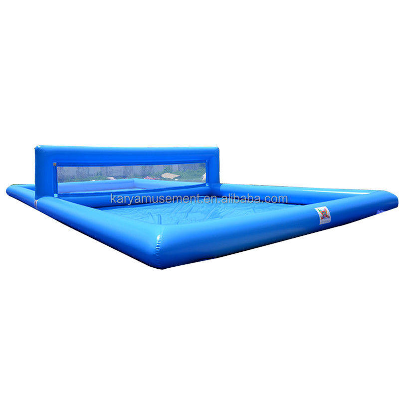 Características PORTABLE Parque de juegos de pelota inflable para niños y adultos Piscina de voleibol de PVC de 15 m