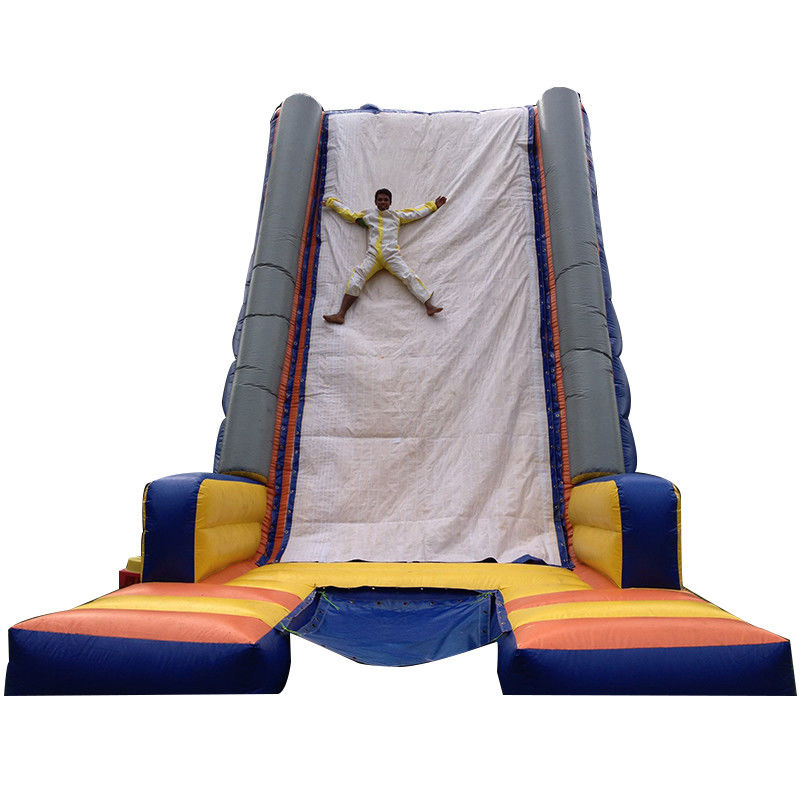Logotipo personalizado Aceptado Pared pegajosa inflable y pared de escalada para juegos para adultos al aire libre