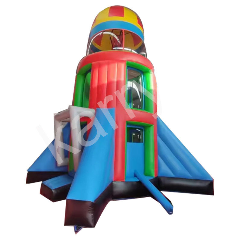 Rango de edad unisex 14 años más PVC cohete inflable Aventura aerotransportada para diversión sin fin
